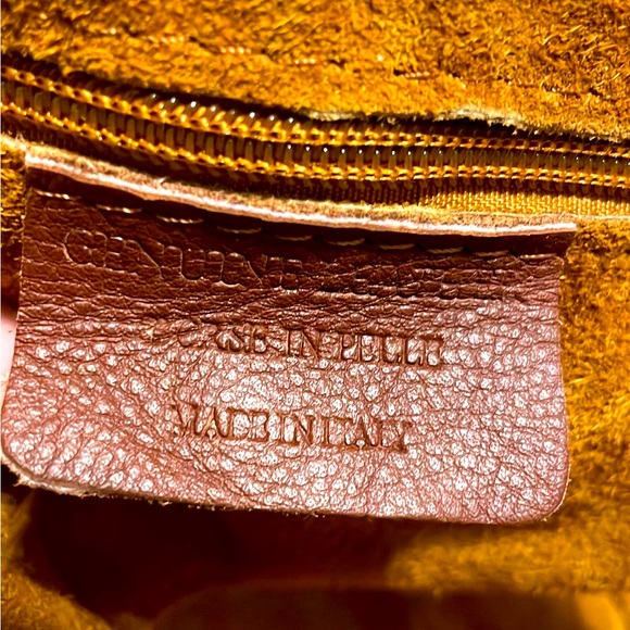 Brown Suede Shoulder Bag - Picture 3 of 12